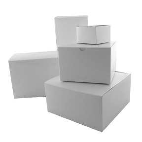 6&quot;x4-1/2&quot;x4-1/2&quot; White Gloss Folding Gift Box (100/cs)