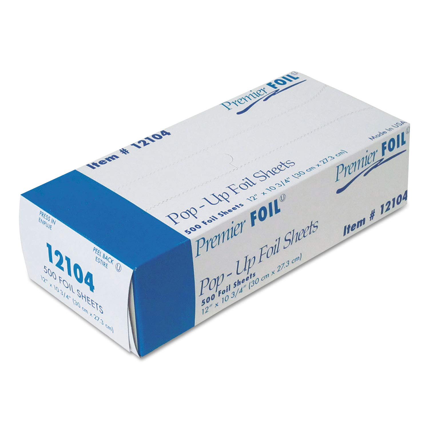 Premier Pop-Up Aluminum Foil  Sheets 12 x 10.75 (500/Box, 6 