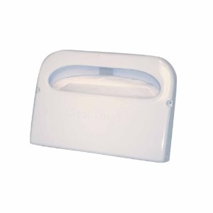 Toilet Seat Cover Dispenser, Half Fold, Plastic, White