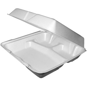80HT3R Dart Foam Tray Small 3-Compartment (200/CS)
