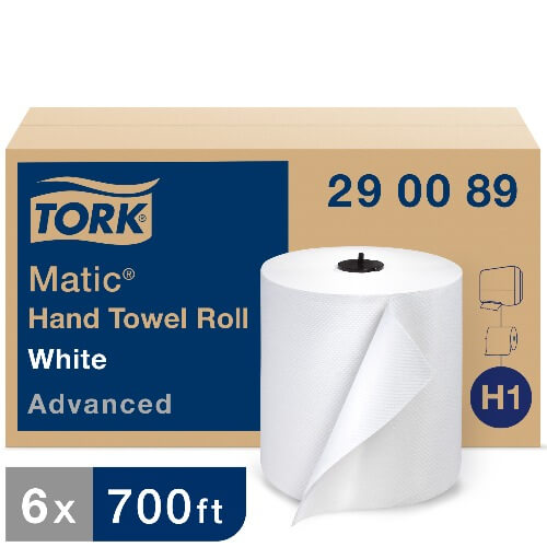 Tork Universal Matic White  1-Ply Paper Towel Roll H1 