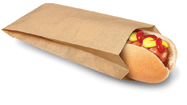 EcoCraft Hot Dog Bag Natural 3.5&quot;x1.5&quot;x8.5&quot; (1000/cs)