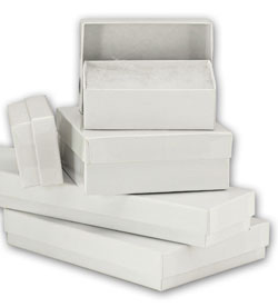 87-301 White Swirl Jewelry Box, 2-1/2&quot;x1-1/2&quot;x7/8&quot;