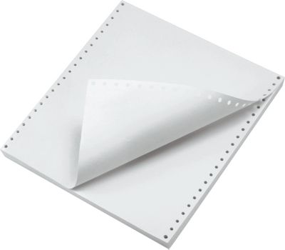 9-1/2&quot;x3-2/3&quot; Blank Reg-Perforated Computer Paper