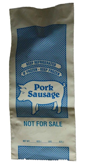 1# Pork Sausage Bags Printed &quot;NOT FOR SALE&quot; (1000/cs)