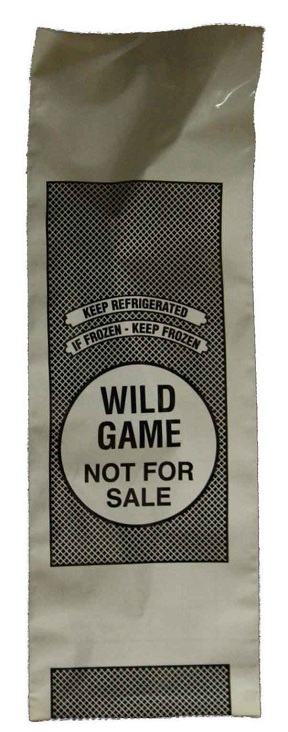 1# Wild Game Bags Printed &quot;NOT FOR SALE&quot; (1000/cs)