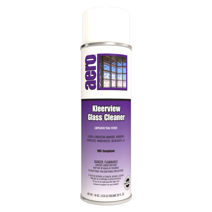 Kleerview Glass Cleaner Aerosol, Non-Ammoniated 