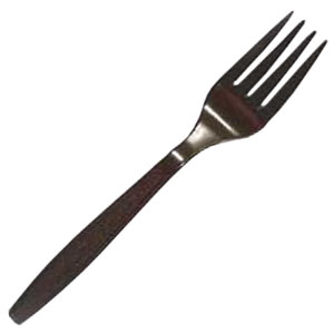 Fork Heavy Weight Polystyrene Black Cutlery (1000/cs)