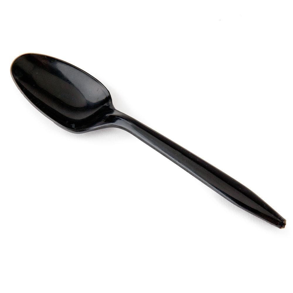 Spoon Heavy Weight Polypropylene Black (1000/cs)