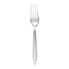 Fork Heavy Weight Polystyrene Clear Cutlery (1000/cs)
