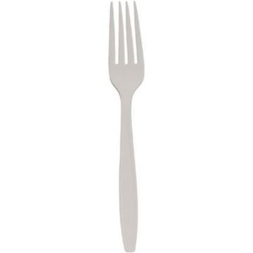 Fork Medium Weight Polypropylene White Cutlery