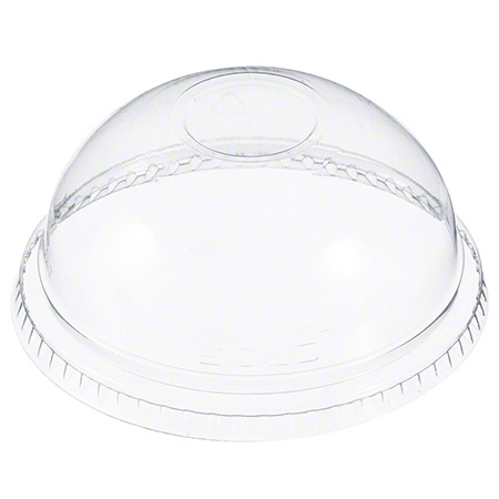CLEAR PET DOME LID WITH NO HOLE (1000/cs)