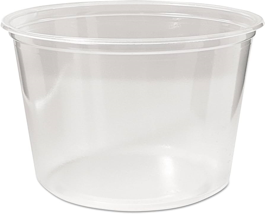 FABRI-KAL Microwavable Deli Containers, 16 oz, 4.6&quot;