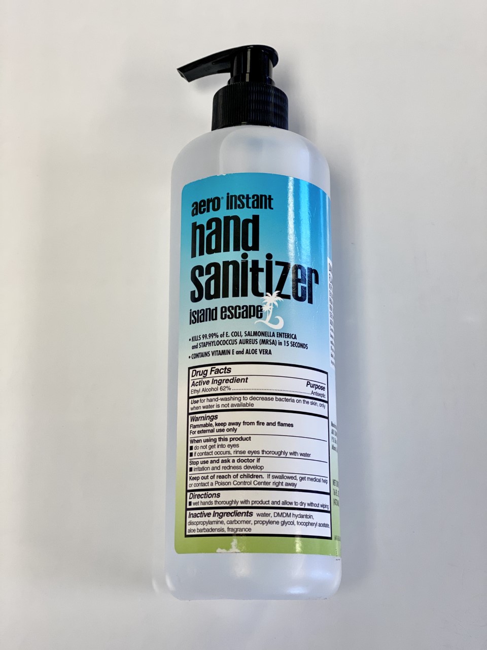 Instant Hand Sanitizer, Island Escape Scent (12,16oz/cs)