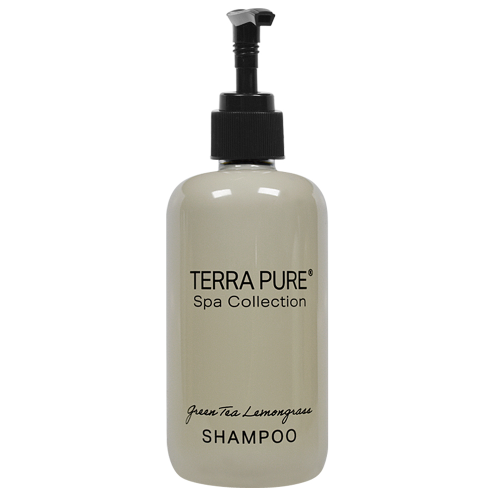Terra Pure Green Tea 
Lemongrass Shampoo, 10.14oz 
Pump Bottle (12/cs)
