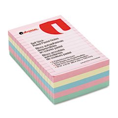 Sticky Note 4&quot;x 6&quot;Assorted Color Lined (12/100 Sheet)