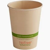 World Centric 8oz NoTree Paper 
Hot Cup (1000/cs) 
use w/ CUL-FB-*LF