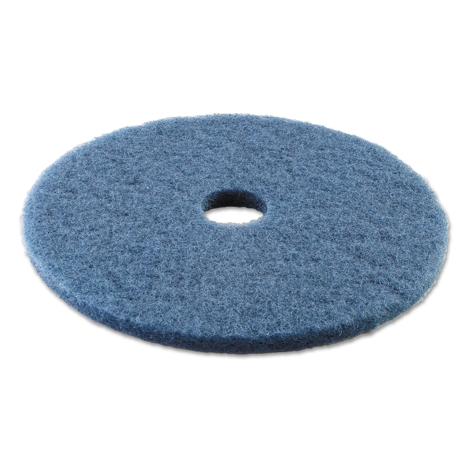 Scrubbing Floor Pads, 20&quot;  Diameter, Blue, 5/CS