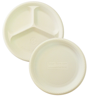Earth-To-Go 10.25&quot; Plate 3-Compartment (4/125)