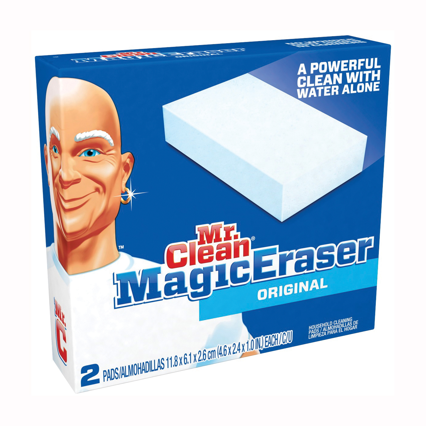 Mister Clean Magic Erasers All-Purpose, 2-3/10&quot;x4-3/4&quot;x1&quot;