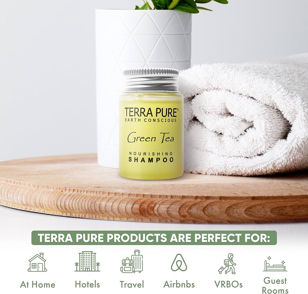 Terra Pure Shampoo - 1oz Jam Jar Nickel Cap (300/cs)