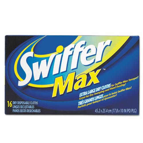 Swiffer Max/XL Dry Refill Cloths, 17-7/8x10&quot;, White,