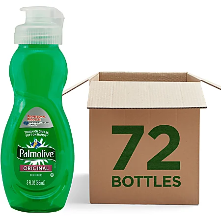 Palmolive Dishwashing Liquid,
Original Scent, 3oz Bottle,
72/cs