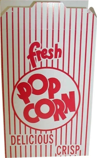 1.8 oz. Popcorn Boxes 2.13&quot;x5.63&quot;x8.5&quot;(500/cs)