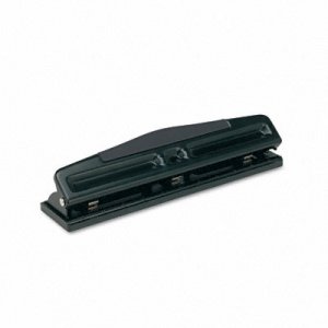 Deluxe Punch 2-3 Hole Punch 12 Sheet Capacity Black