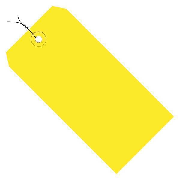 3-3/4&quot;x1-7/8&quot; Yellow 13 pt. Shipping Tags (1000/cs)